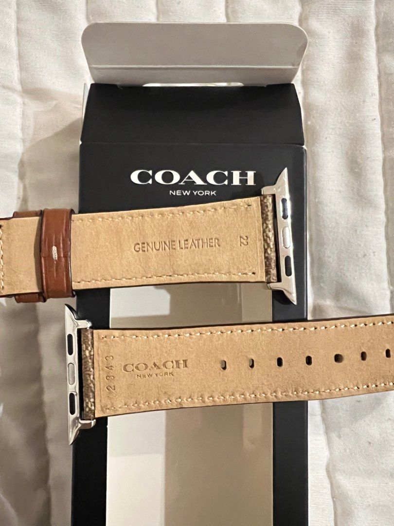 Coach apple watch 42 44mm strap Mobile Phones Gadgets Other
