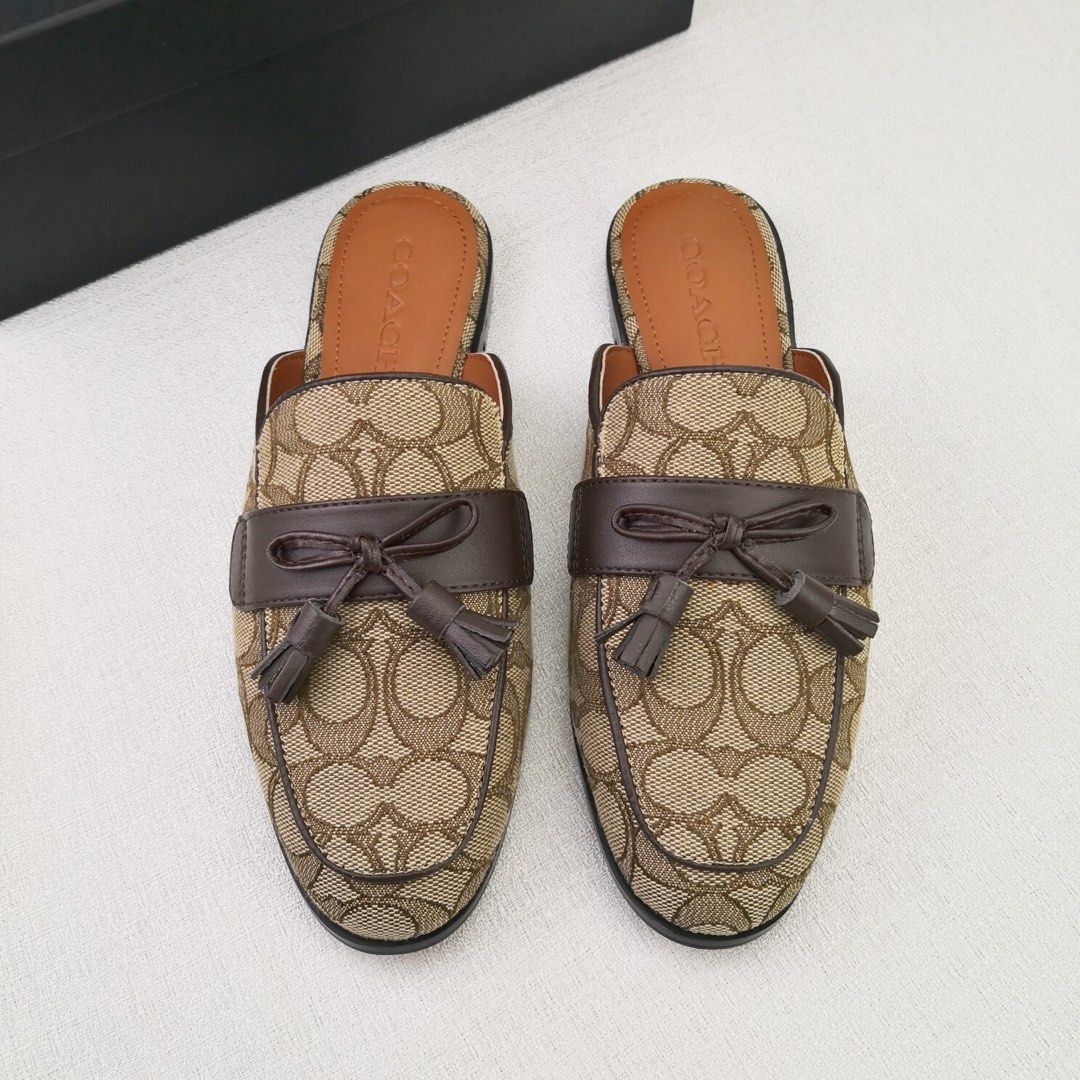 Coach slip on slippers clearance