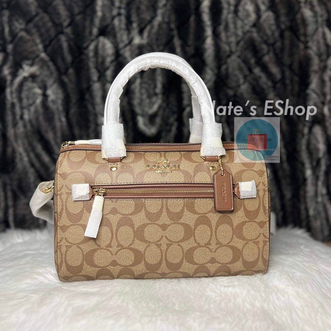 Coach Rowan Satchel in Signature Canvas, Women's Fashion, Bags & Wallets,  Shoulder Bags on Carousell