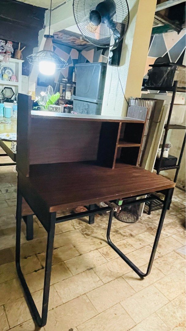Computer table (Category: Office Furniture & Fixtures) located in Makati City. Submitted by anyajapanthriftshop (Listing ID 1256341683, Image 1). Description: Moving out AS IS❗️.