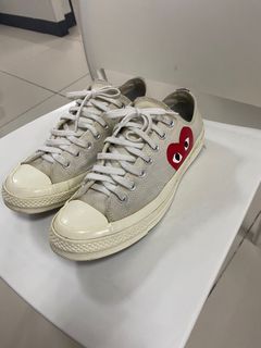 CONVERSE CHUCK TAYLOR ALL STAR CDG OFF WHITE ORIGINAL SIZE 9 US MEN