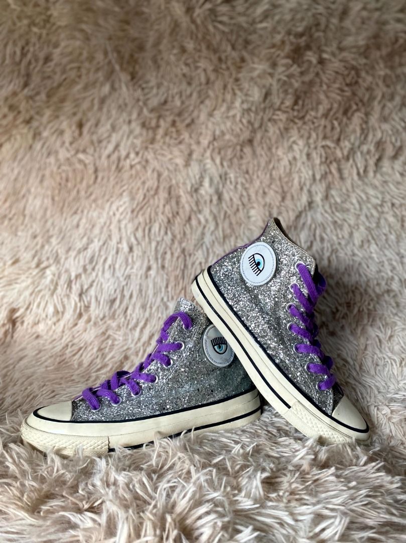 Converse chiara chuck on sale 70 glitter high top