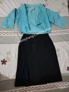 Cropped Blazer and Skirt
