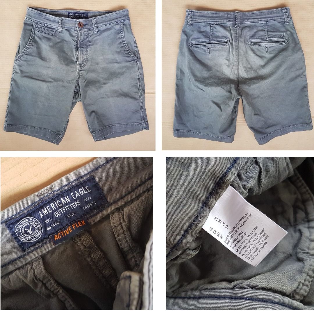 ae khaki shorts