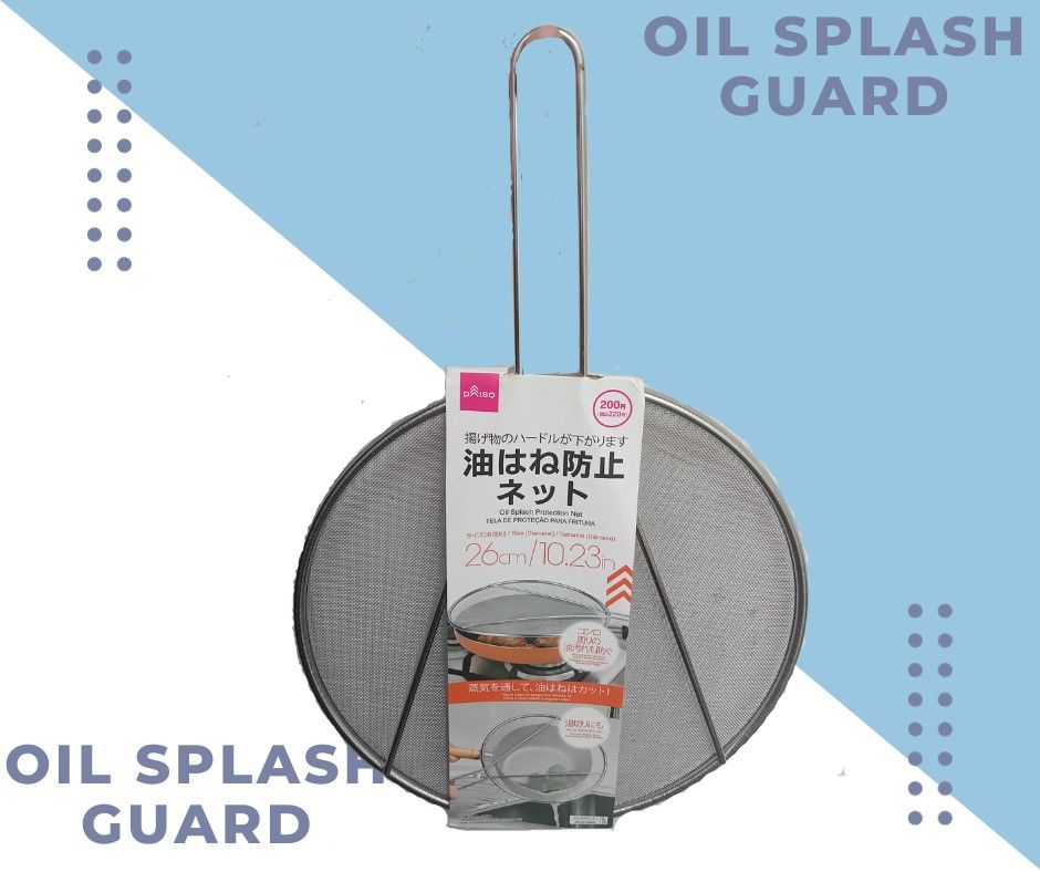 Daiso Oil Splash Guard, Furniture & Home Living, Kitchenware