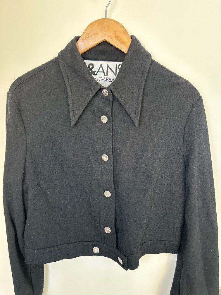 D G jeans cotton crop jacket Women s Fashion Coats Jackets and