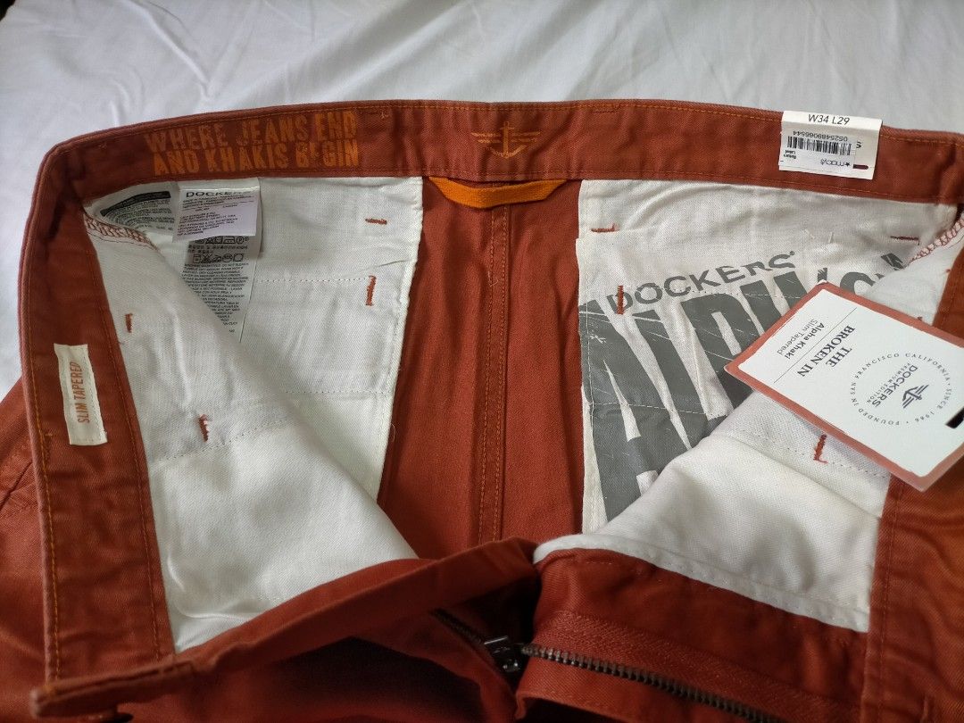 Dockers alpha khaki slim tapered Men s Fashion Bottoms Jeans on Carousell