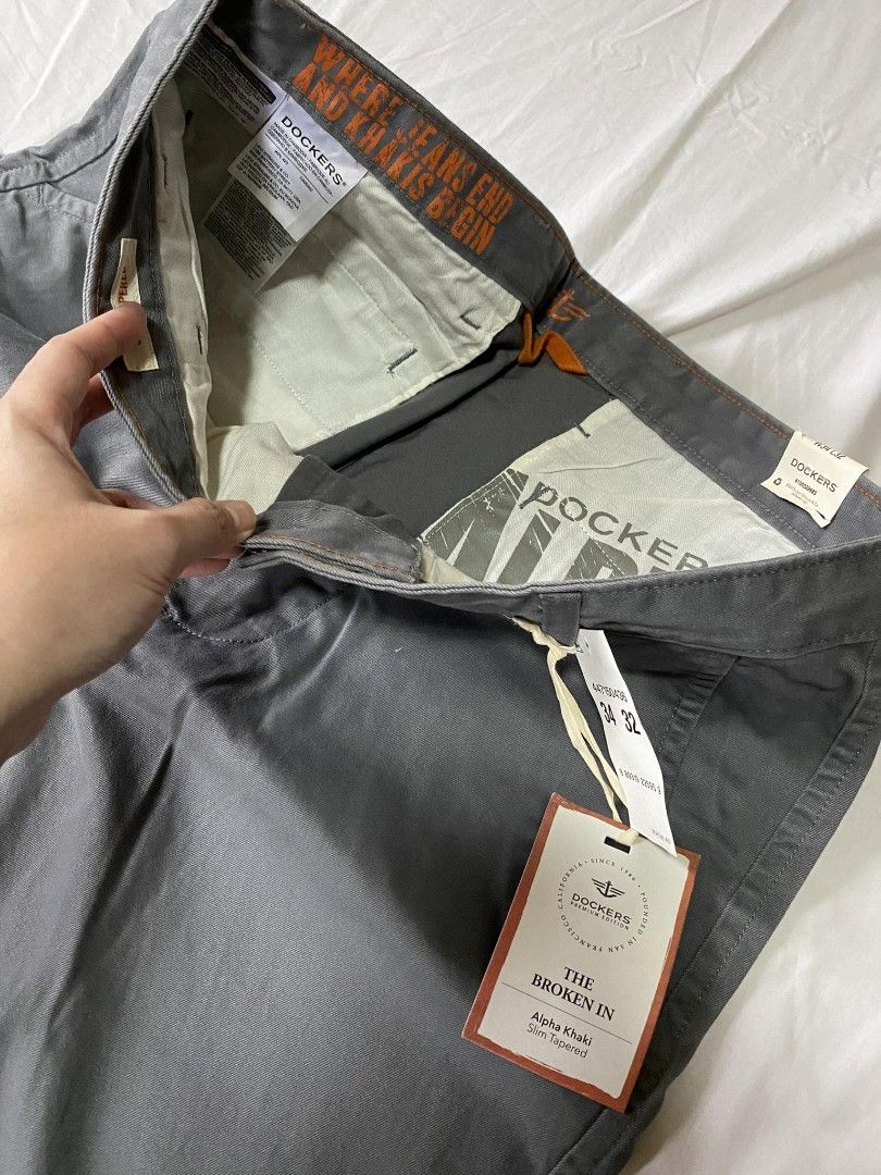 Dockers alpha khaki slim tapered