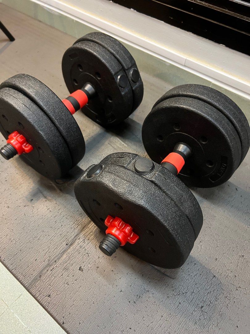 Dumbbell Set Gym workout equipments detachable handles for left