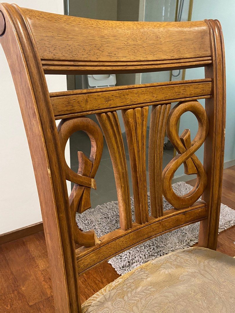 Fella Design Solid Wood Dining Table 6Seater, Furniture & Home Living