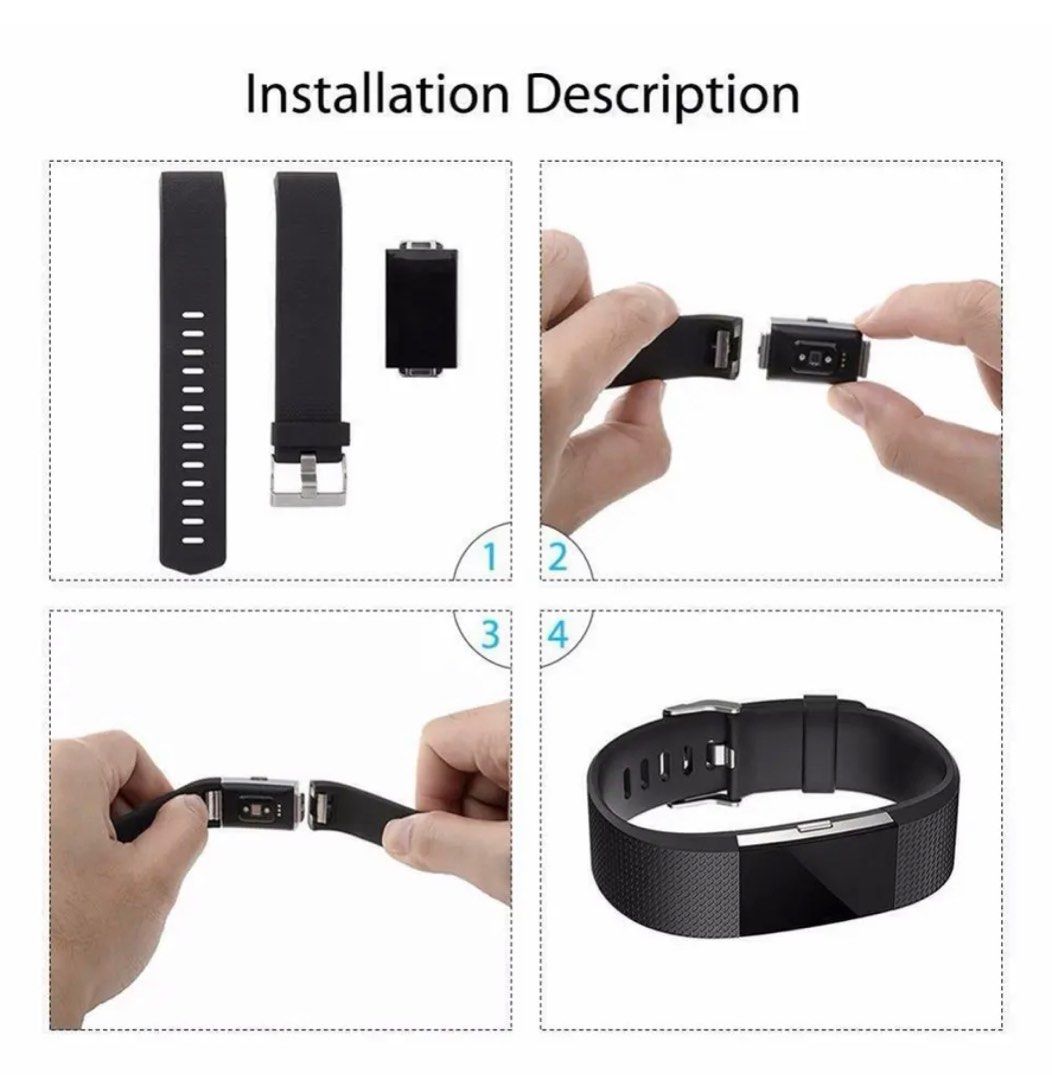 Few pieces of Fitbit Charge 2 strap Mobile Phones Gadgets