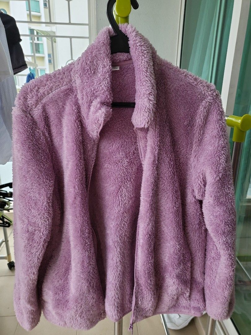 Purple fleece hotsell coat