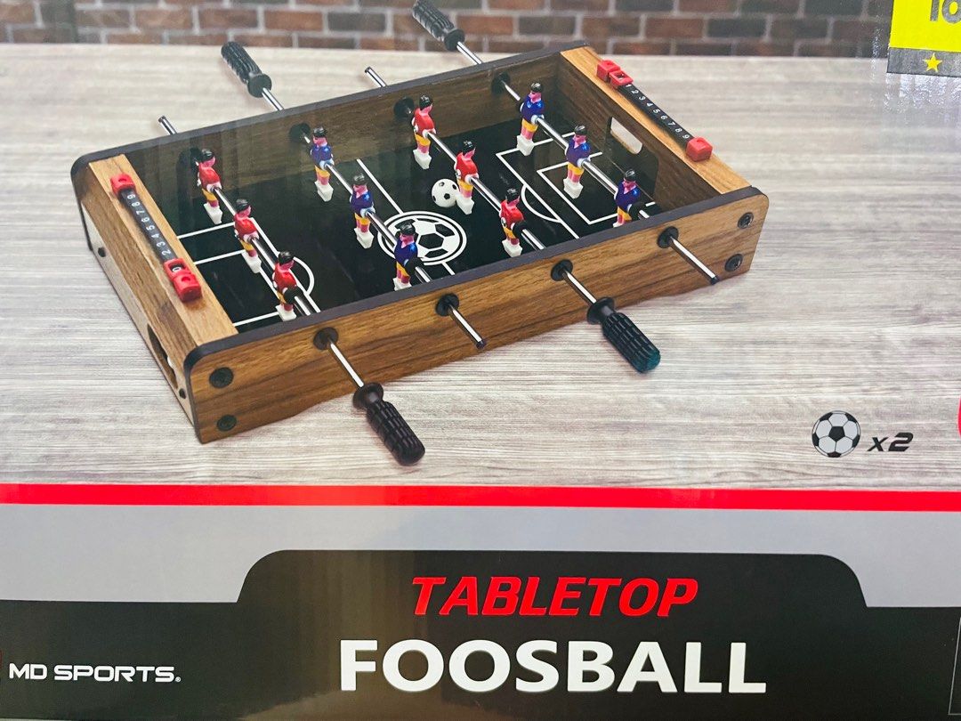 Foosball tabletop (Category: Board Games & Puzzles) located in Makati City. Submitted by tomypom (Listing ID 1256383164, Image 3). Description: Brandnew Tabletop foosball Football board games 999 pesos only! .