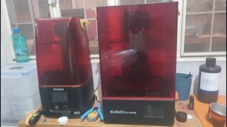 For sale: Resin 3D Printers.  Elegoo Mars 3 Pro and Elegoo Saturn S