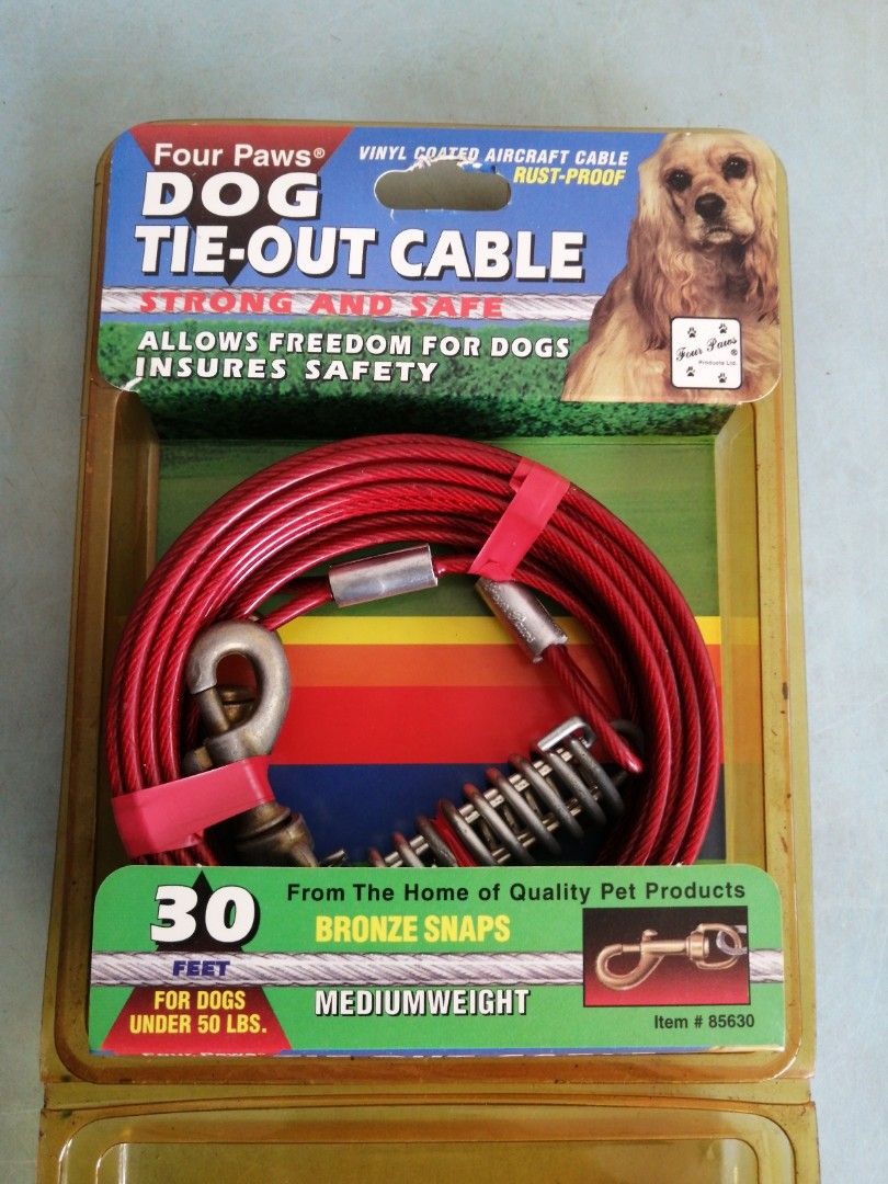 Four paws outlet tie out cable