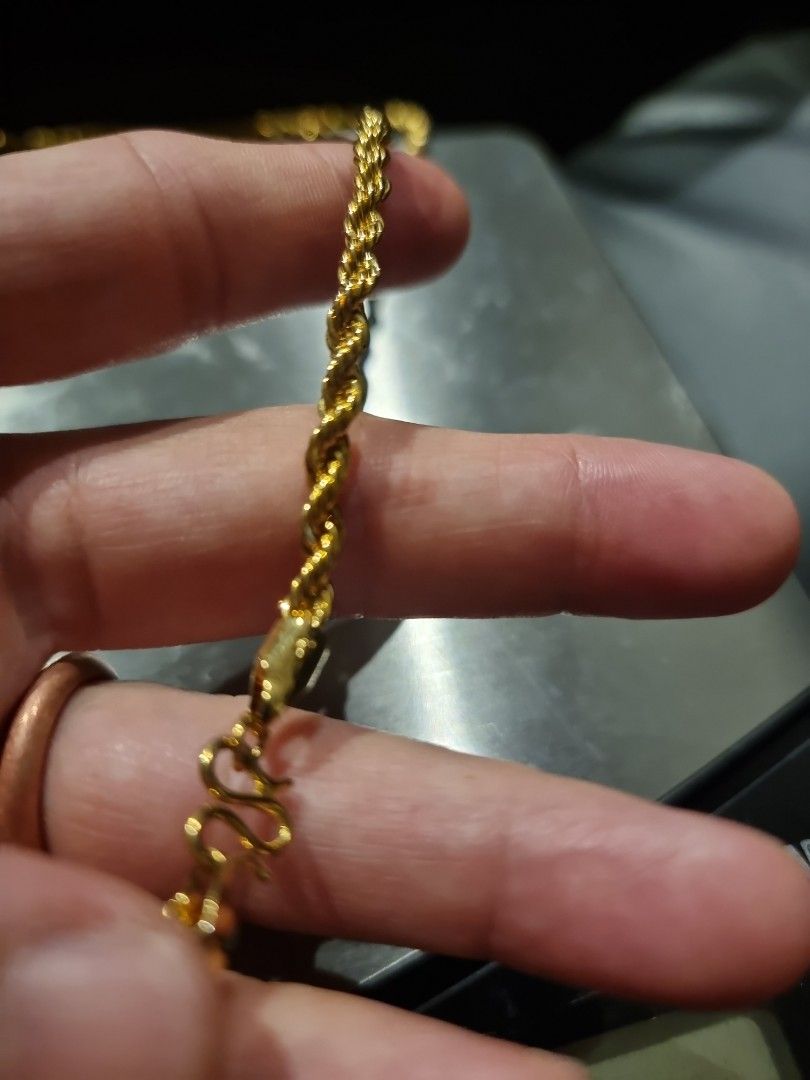 Gold and silver bonded chain hot sale