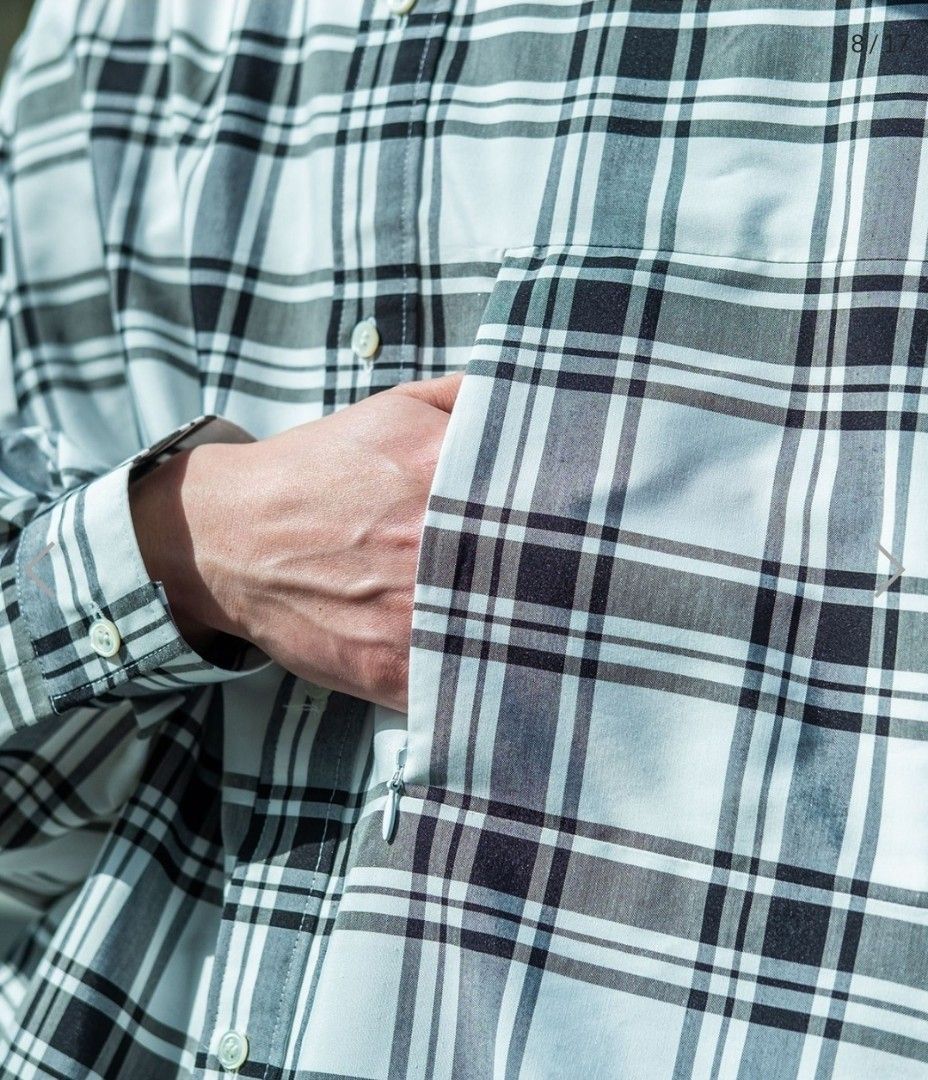 Fresh Service 別注Utility Madras B.D Shirt, 男裝, 上身及套裝