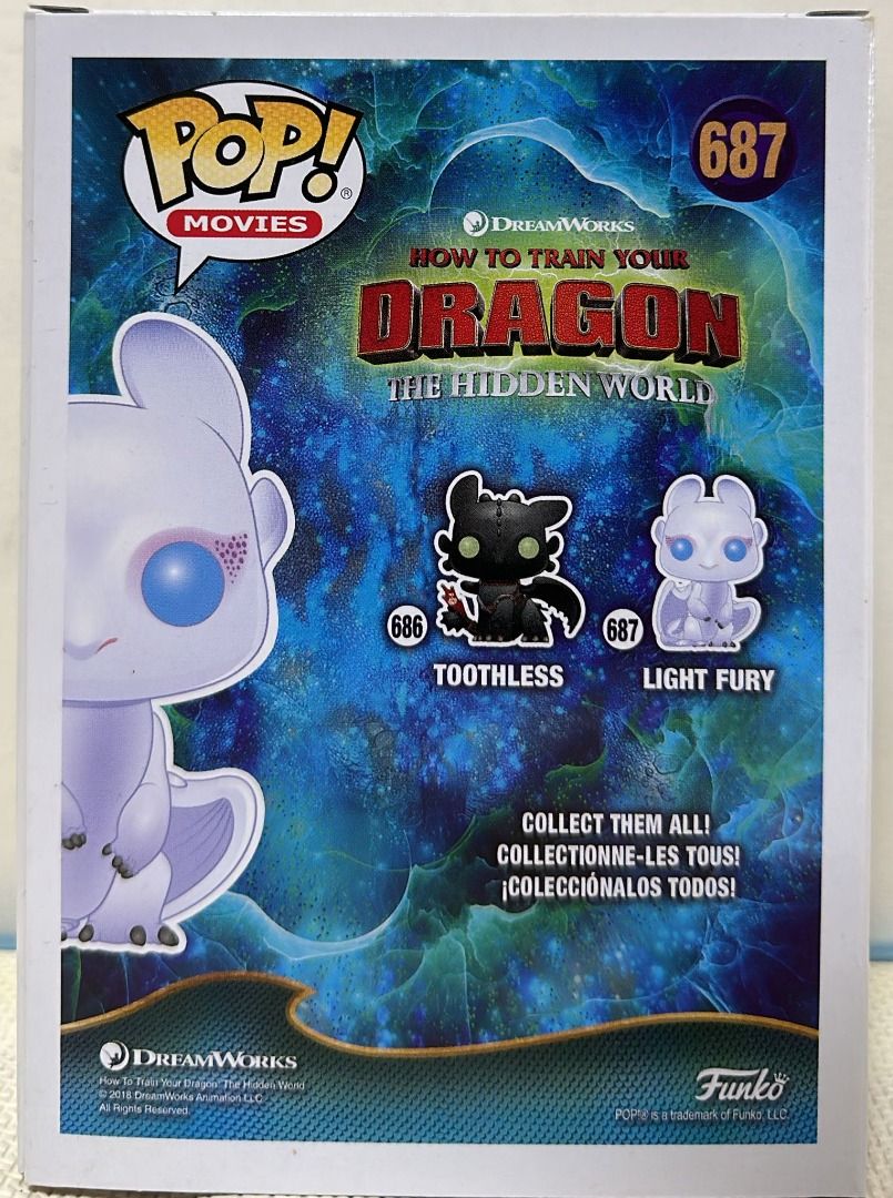 Light fury funko pop hot topic store