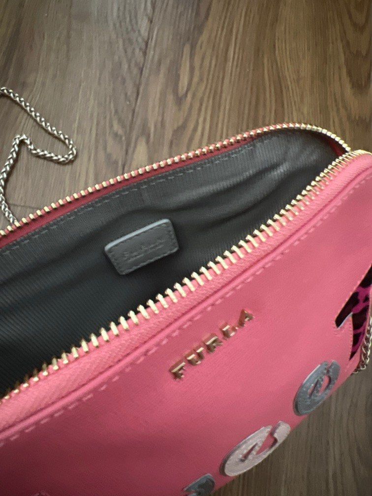 Furla pink crossbody bag hotsell