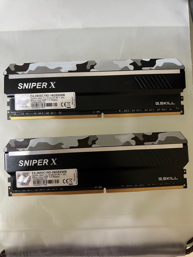 G Skill Sniper X 3600mhz 16GB 8x2 Computers Tech Parts