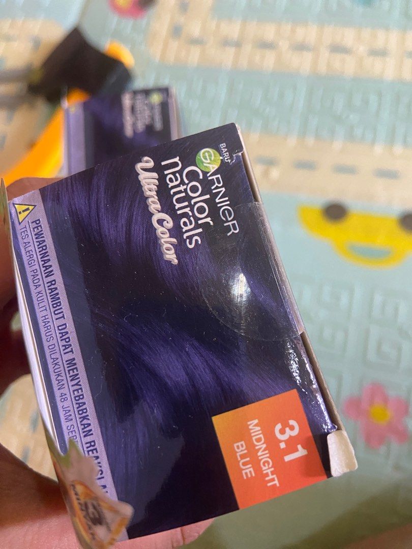 Garnier Midnight Blue Dye, Beauty & Personal Care, Hair on Carousell