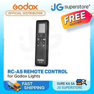 Godox RC-A5 Remote Control for Godox Lights with 16 Channels, 6 Groups, and 20 meters Range Compatible with LC500R, SL100W, SL200W, SL60W, SLB60W, FL150S, LED308CII, LED500C, LED500LRC, LEDP260C | JG Superstore