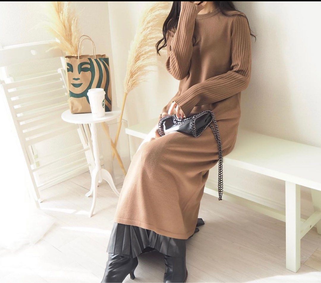 GU Knit Dress, Women's Fashion, Dresses & Sets, Dresses on Carousell