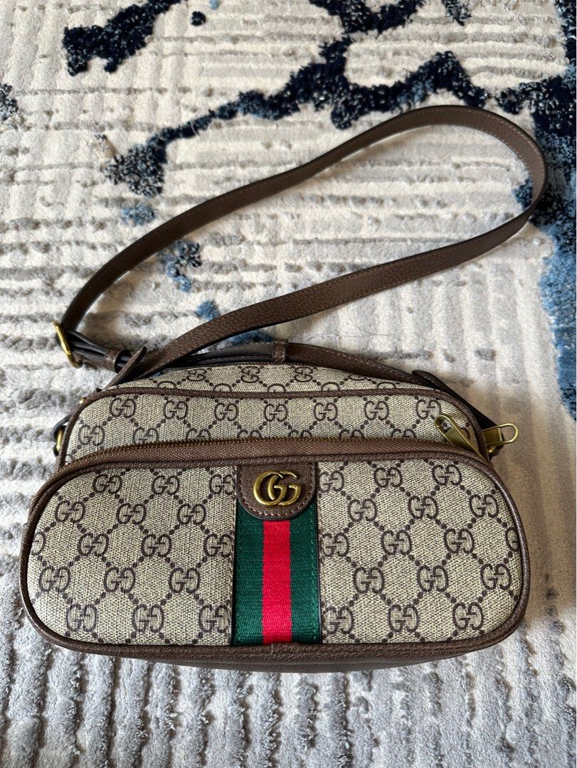 Gucci, Bags, Vintage Gucci Micro Gg Monogram Small Crossbody Navy