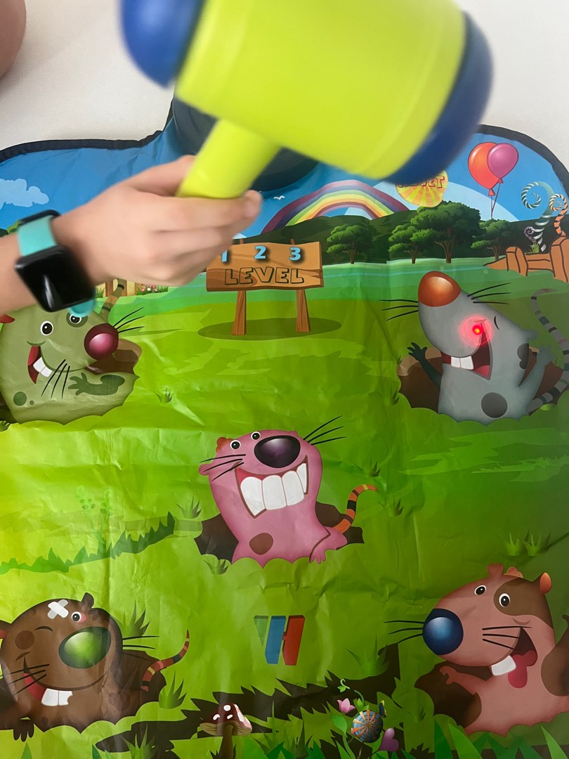 Hamster hammer toy on a matte. Elegant and advanced, Hobbies & Toys ...