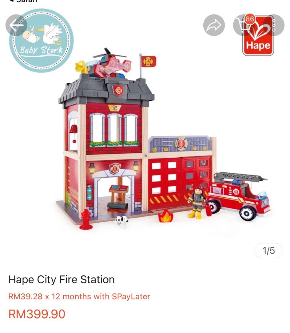 Hape fire station playset new arrivals