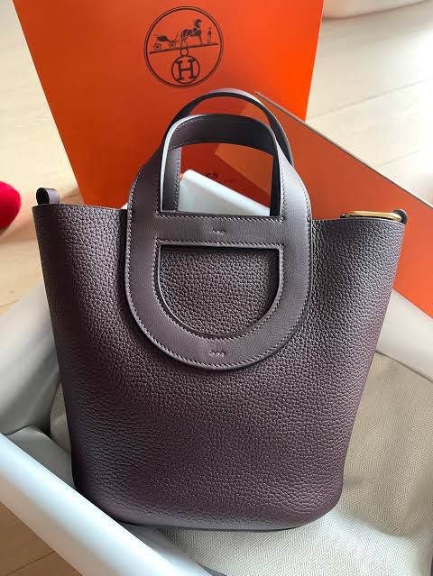 tas handbag Hermes In The Loop 23 Black GHW #B Handbag