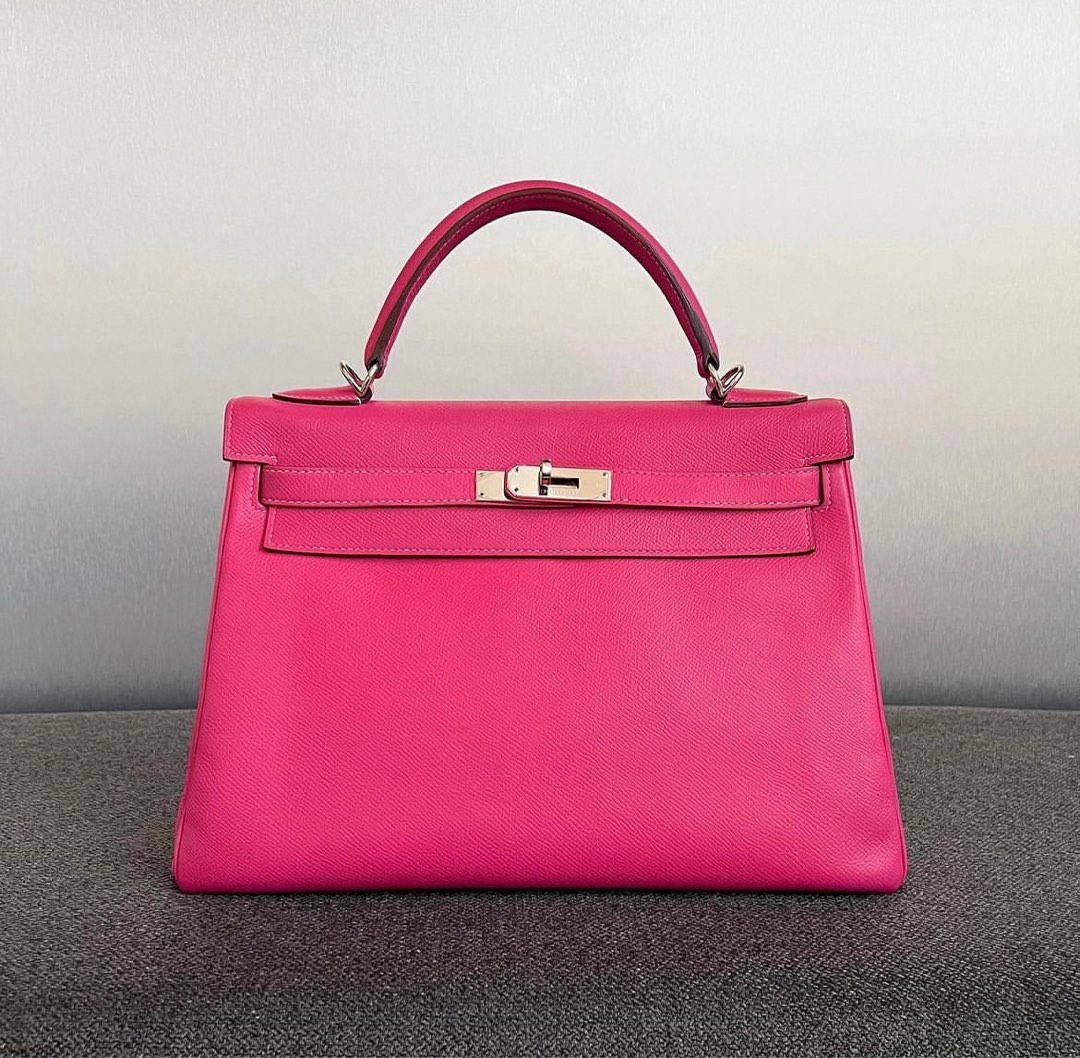 Brand New Hermes Kelly 32 Sellier Blue Sapphire In Epsom PHW, Luxury, Bags  & Wallets on Carousell