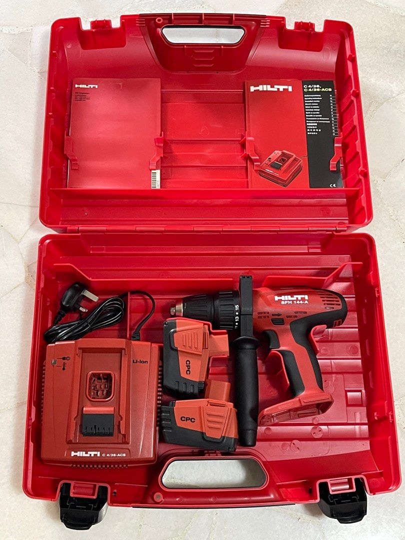 Hilti Cordless Drill Set for sale., Furniture  Home Living, Home  Improvement  Organisation, Home Improvement Tools  Accessories on  Carousell