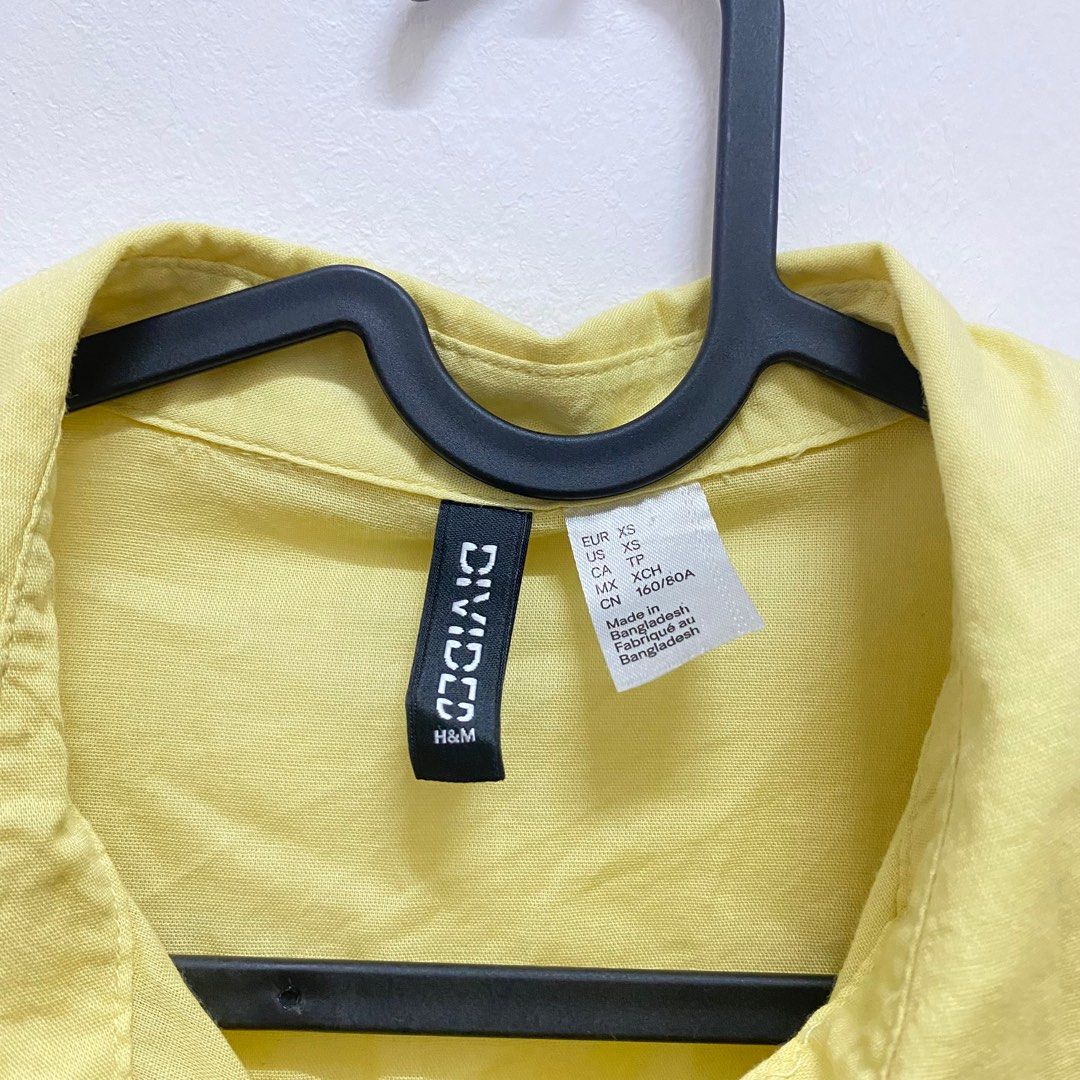 H and deals m yellow shirt