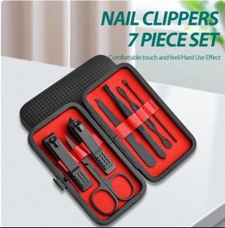 Home Nail Clipper 7piece Set Large Opening Manicure Tool Unisex Mini Compact Gift Eyebrow Clip Tweezers