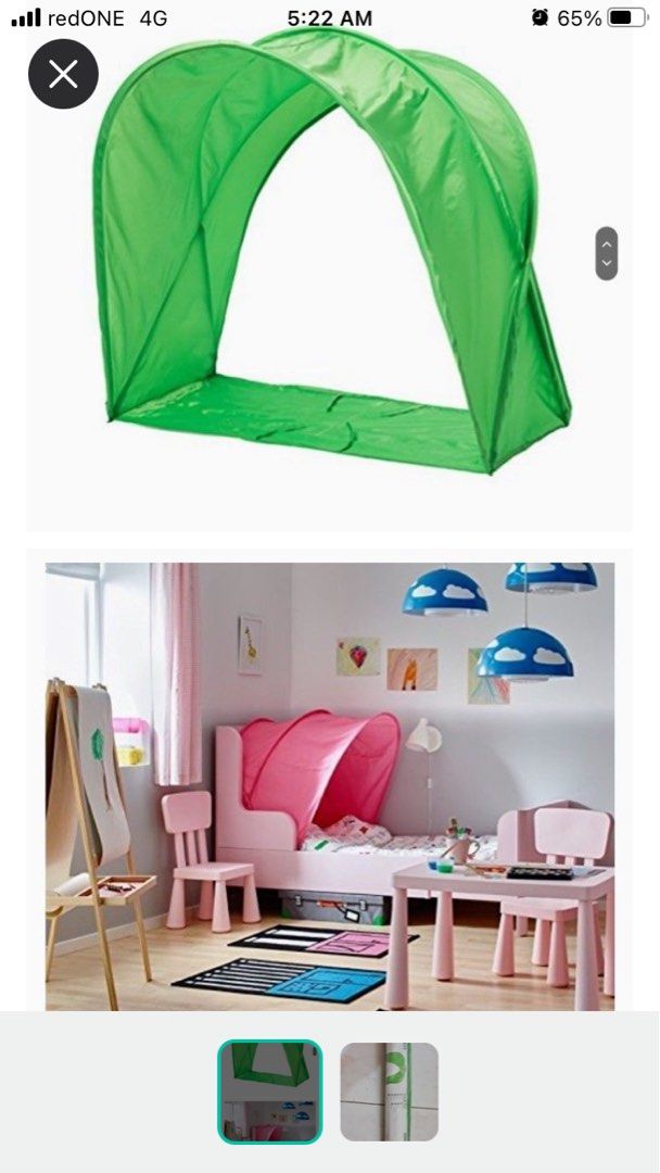 Ikea Bed Tent Sufflett, Babies & Kids, Baby Nursery & Kids Furniture