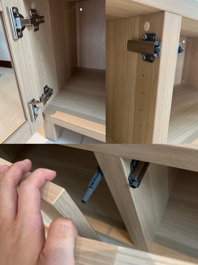 IKEA Besta Console/Table/Storage Shelf with Glass Doors in