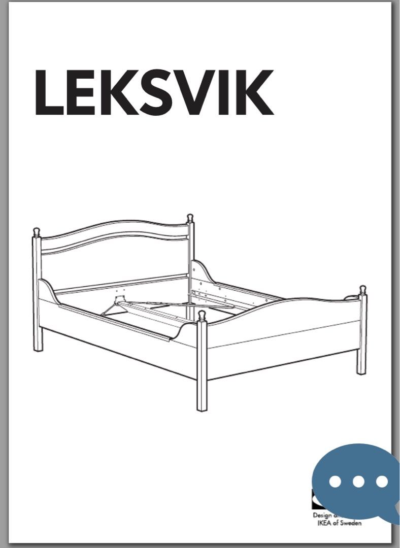 Ikea leksvik store bed frame