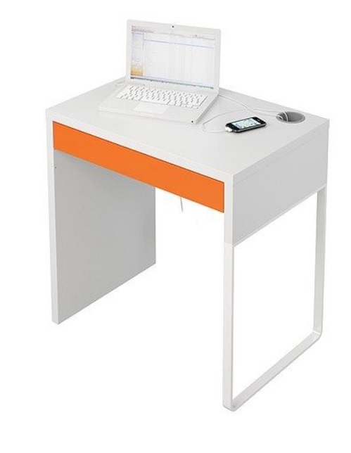 IKEA MICKE Desk table with free office chair, Furniture Home