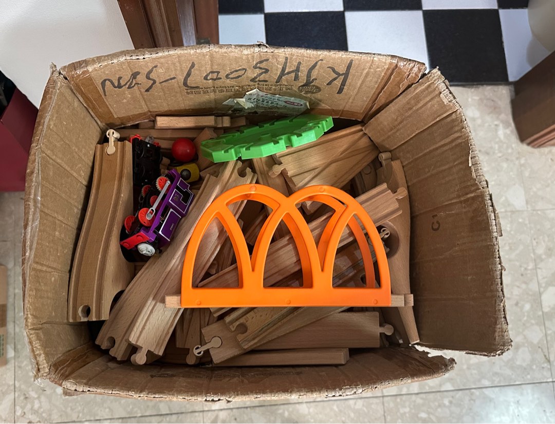 IKEA Wooden blocks, Hobbies & Toys, Toys & Games on Carousell