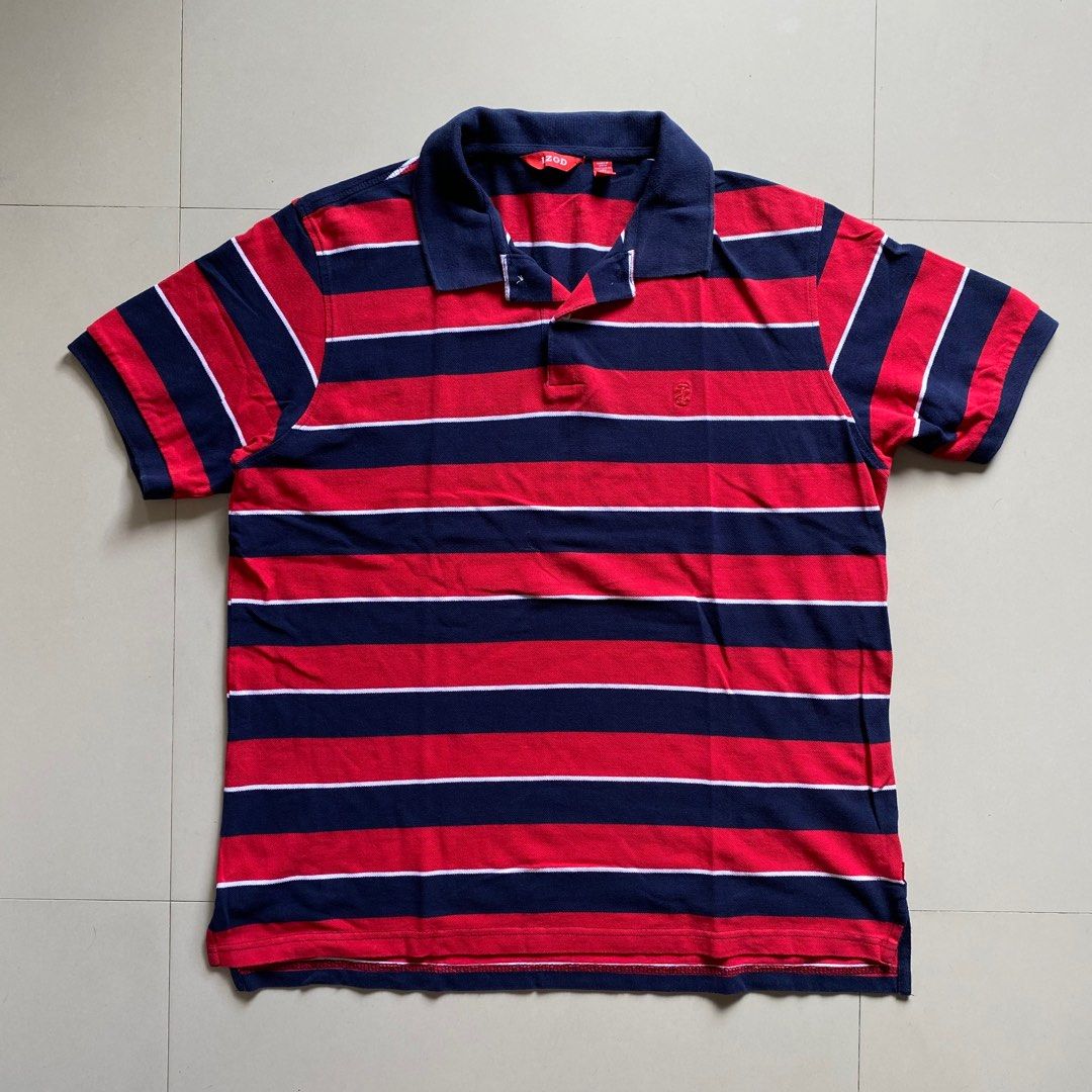 Izod striped outlet polo shirts