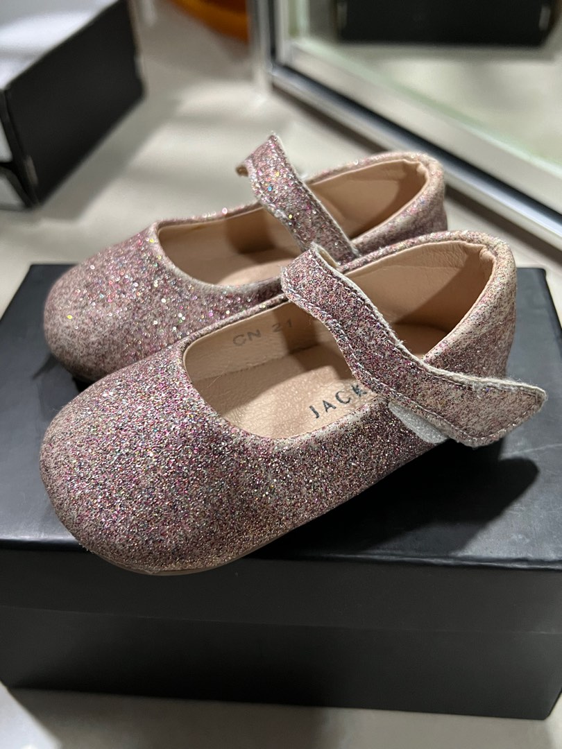 Glitter baby shoes sales