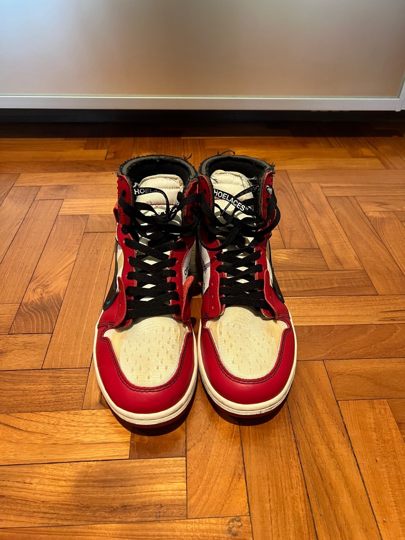 Jordan 1 Retro High off white Chicago Men s Fashion Footwear