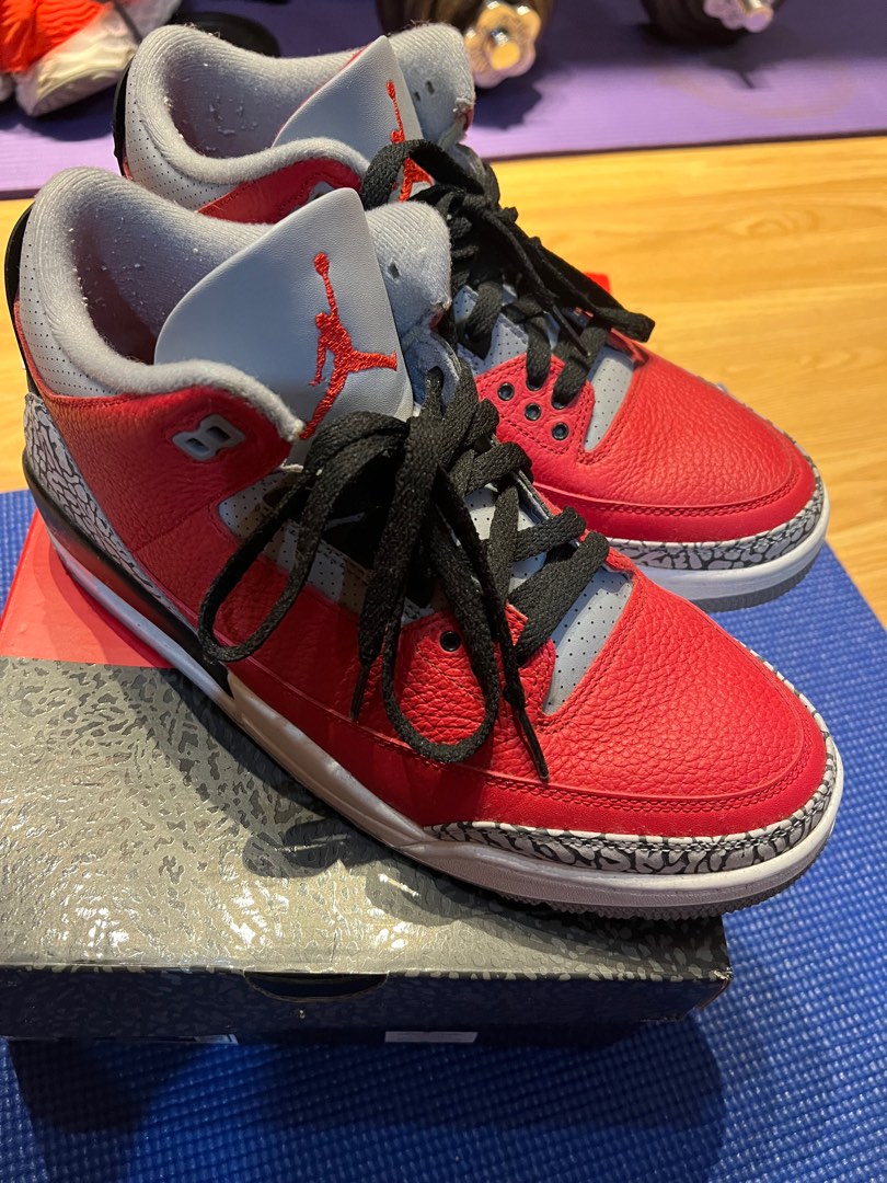 Fire red 3s for sale on sale