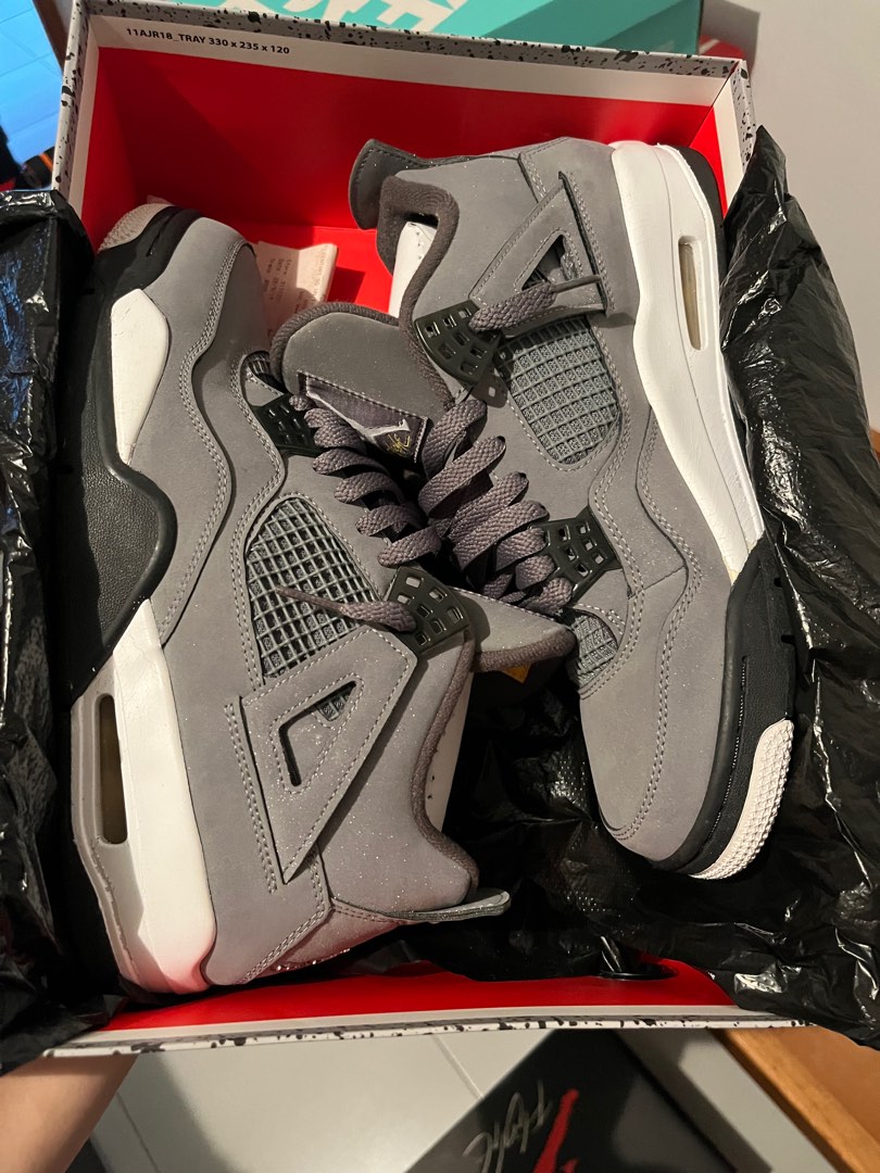Jordan 4 Cool Grey used US9.5 Men s Fashion Footwear Sneakers