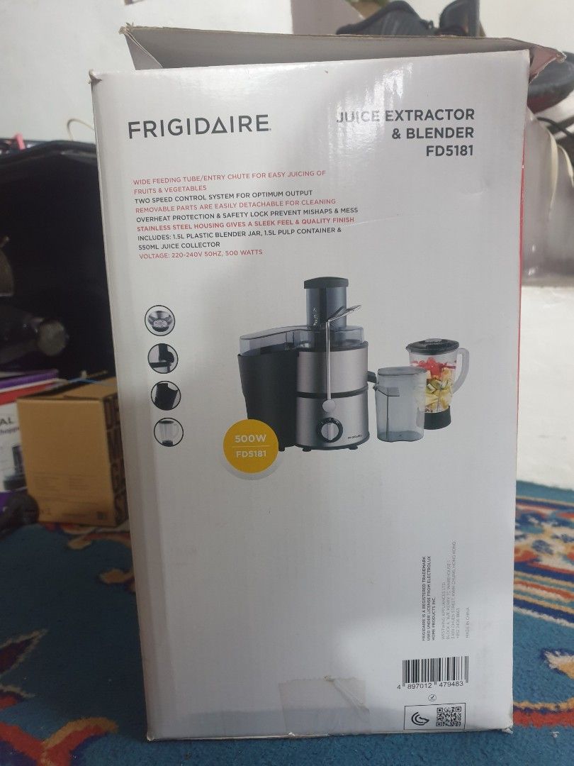 Frigidaire FD5181 Stainless Steel Juice Extractor & Blender 220V