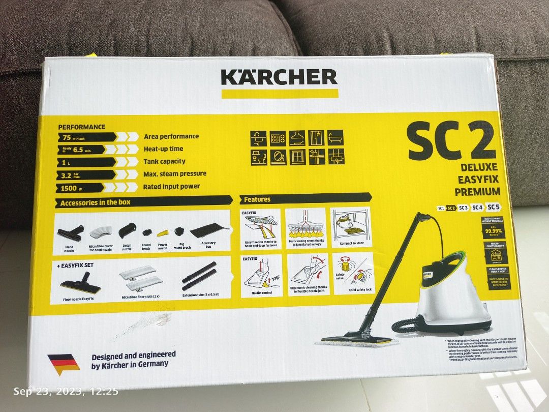 Karcher SC2 Deluxe Steam Cleaner, TV & Home Appliances, Irons ...