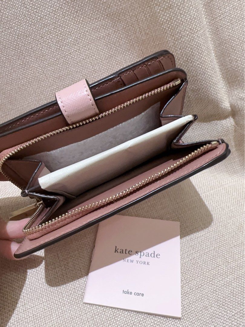 Kate Spade Pink Compact Wallet septsale