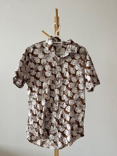 Kemeja Batik Brown/White