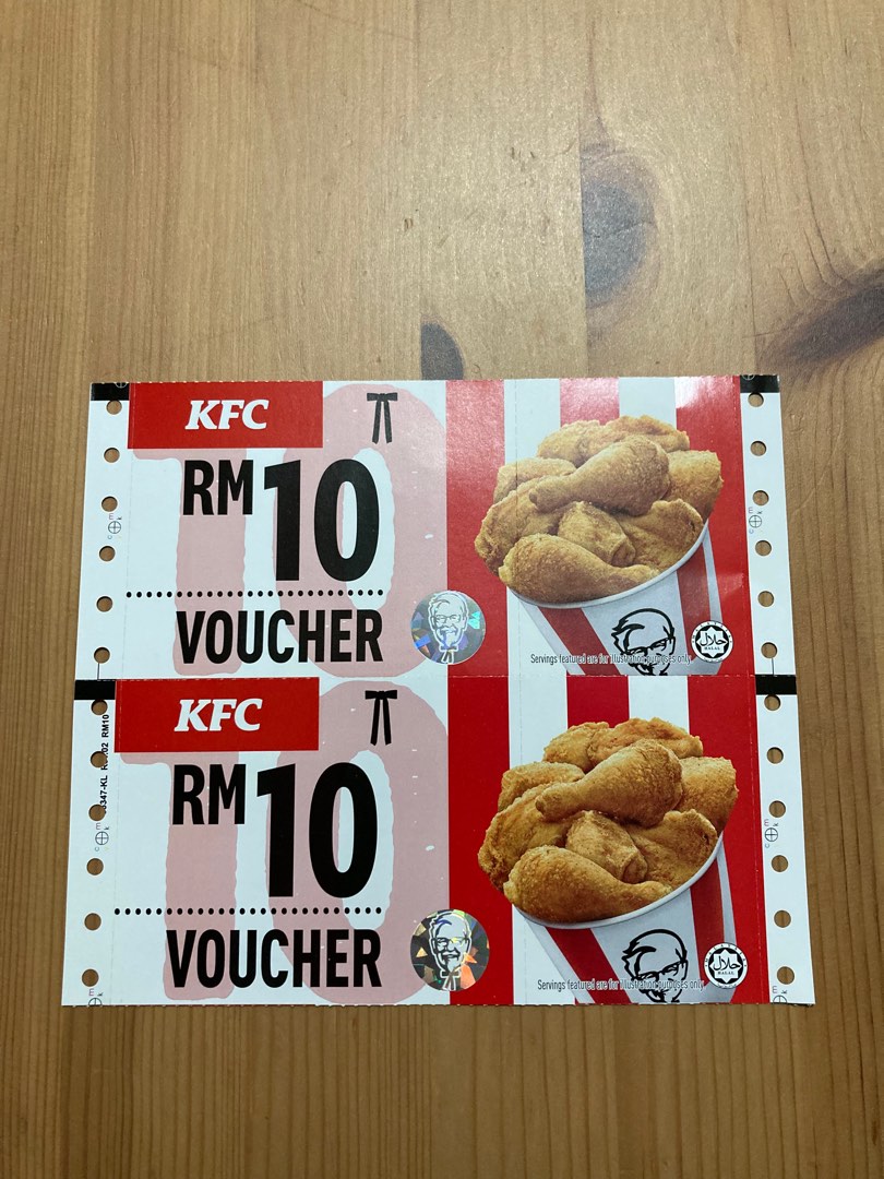 KFC Vouchers (Expiry Date 31st July 2024), Tickets & Vouchers, Vouchers on Carousell